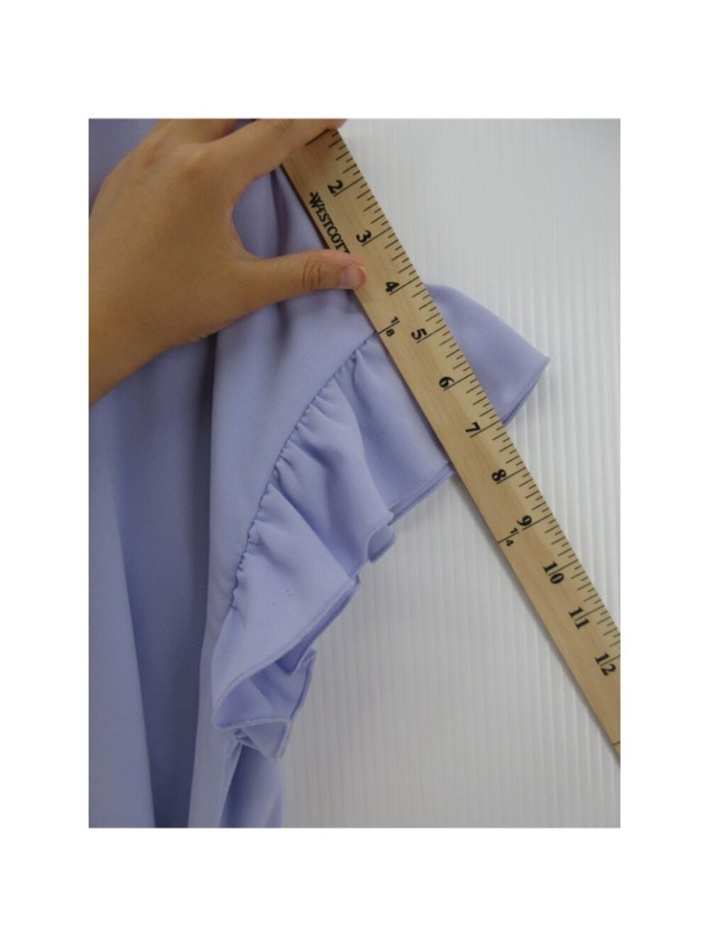 Aritzia Wilfred Dress Large Ninette Ruffle Wrap Waist Tie Woven - Picture 7 of 13